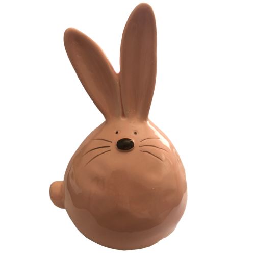 Statuette Lapin Rose 17 cm
