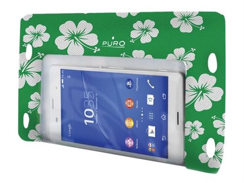 PURO Clutch Waterproof - Beschermende waterdichte behuizing voor mobiele telefoon - donkergroen