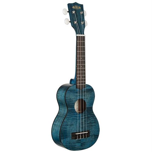 Kala KA-SEBM Exotic Mahogany ukulélé soprano bleu