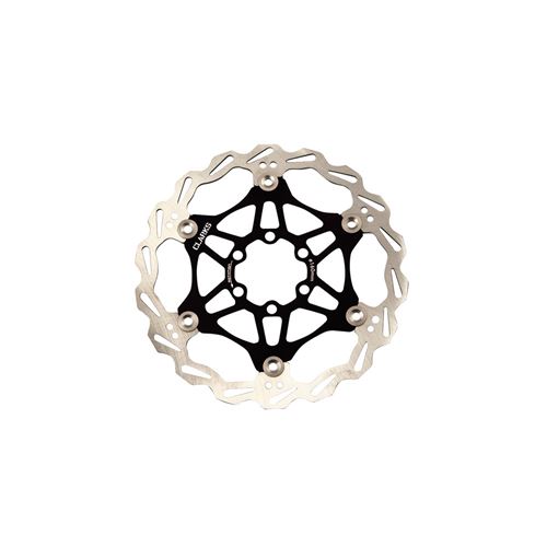 Disque frein vtt 6 trous d160 mm clarks flottant noir