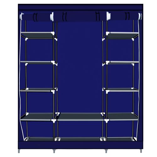 Herzberg Hg-8009: Armoire De Rangement - Grande Bleu