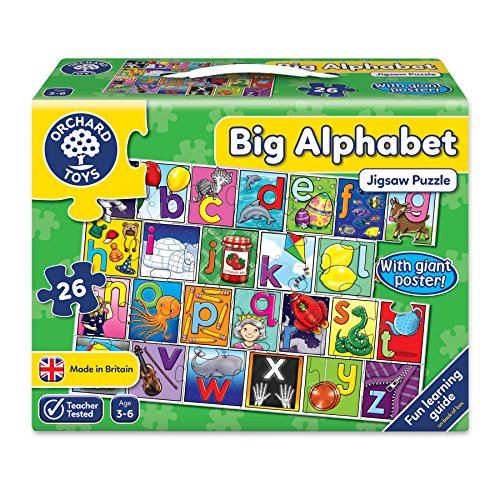 Puzzle de plancher pour enfants Orchard Toys Big Alphabet (26 pièces)