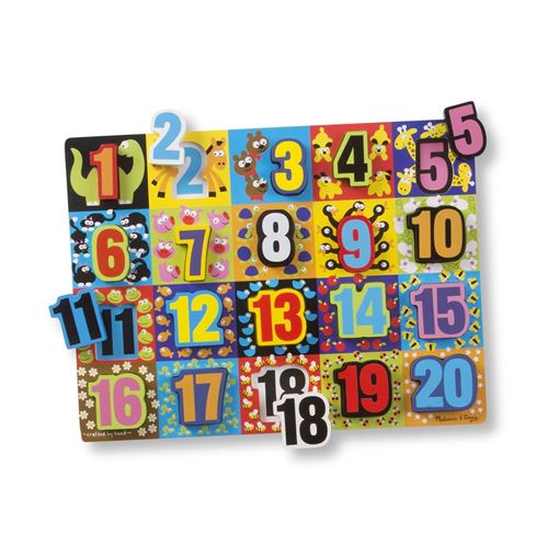 Melissa & Doug Jumbo Numbers Chunky puzzle 20 pièces