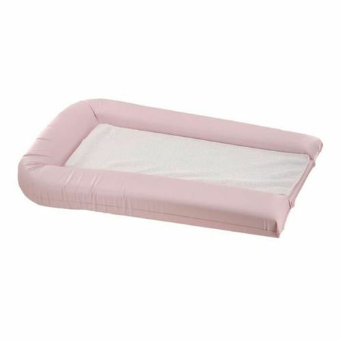 Matelas langer PVC+2 éponges amovibles 42x70cm - Rose