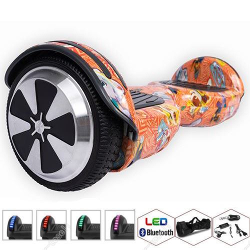 6,5 pouces Hoverboard Bluetooth 700W LED + Sac + Télécommande