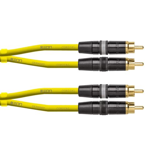 CORDIAL - CEON DJ RCA 1,5 Y - Câble DJ 2x RCA vers 2x RCA - 1,50 m