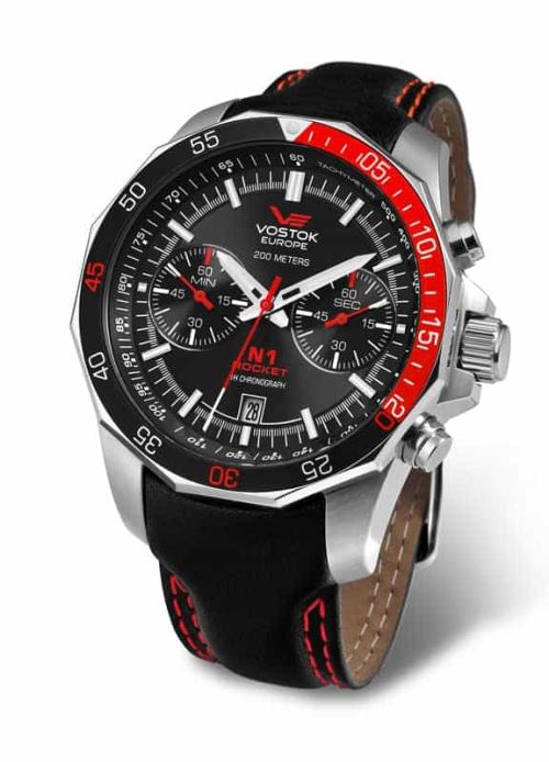 Montre VOSTOK Europe N1 Rocket Chrono Rouge
