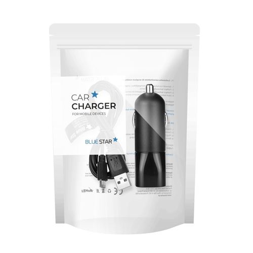Pack Cable de recharge USB + Chargeur allume cigare 2 Ampères