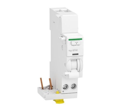 Schneider - Module différentiel Vigi Acti9 iDT40 - 1P+N - 40A - 30mA - Type A SI - Image 3