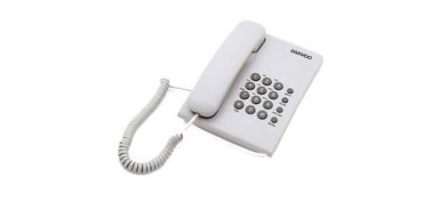 Téléphone de bureau Daewoo Dtc-215 / Desktop / White