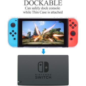 Coque de protection rigide transparente pour Nintendo Switch
