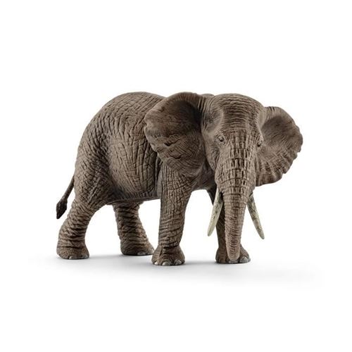 Schleich Marron Figurine Eléphant D'afrique Femelle, 14761 Wild Life, Des 5 Ans