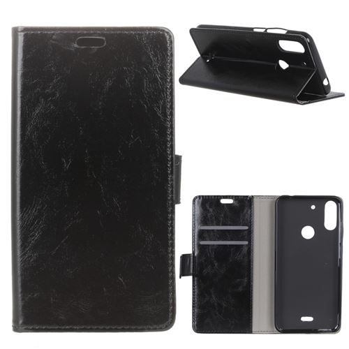 Etui en PU couleur noir pour votre Wiko View2 Plus