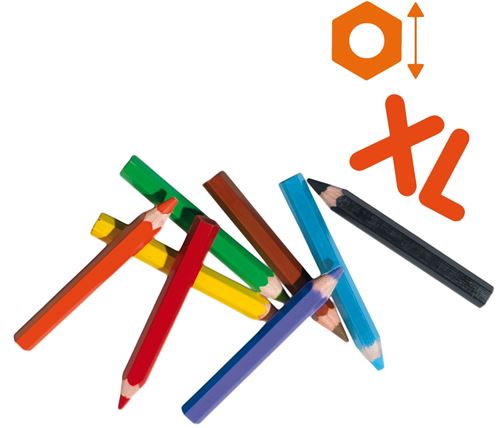 SES Creative&reg; My first - Crayons de couleur enfant &eacute;pais XL