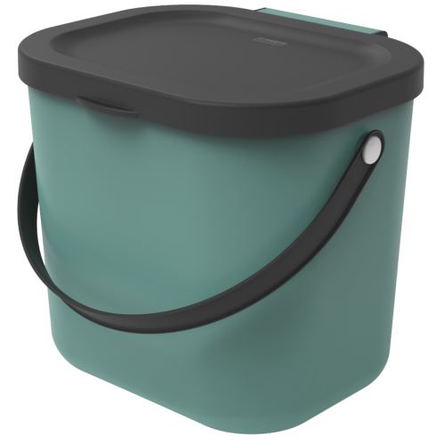 ROTHO Système de recyclage des déchets ALBULA 6 l vert foncé  Bac à compost pour plus de durabilité à la maison