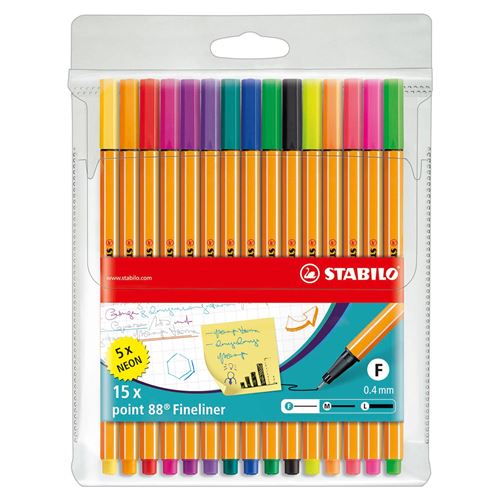 STABILO POCH 15 POINT 88 DONT 5 FLUO