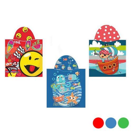 Serviette poncho avec capuche Summer (60 x 120 cm)