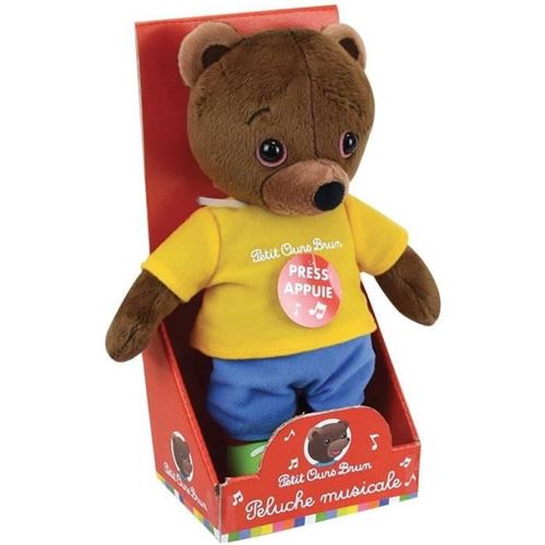 Petit ours brun peluche musicale clearance