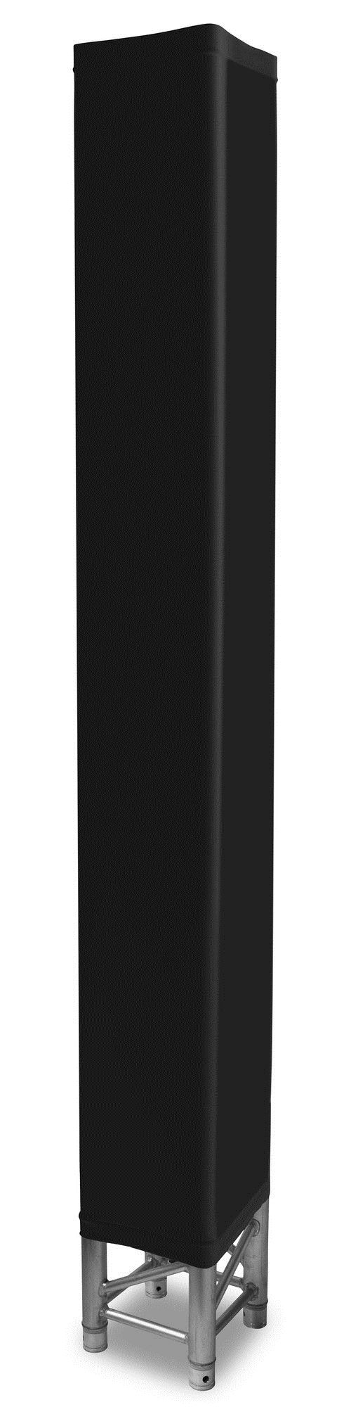 BeamZ LTS20B - Voile lycra Noir pour structure, 200cm, couvre les 4 côtés - Noir