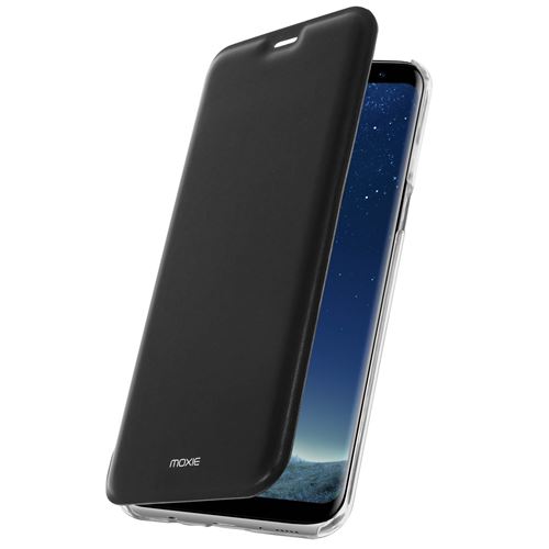 Housse Galaxy S8 Plus protection intégrale avec dos translucide - Noir