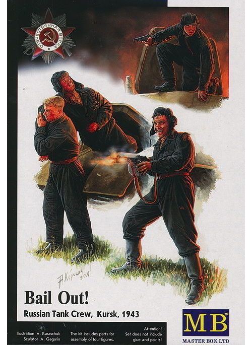 Bail Out! Russian Tank Crew Kursk 1943- 1:35e - Master Box Ltd.