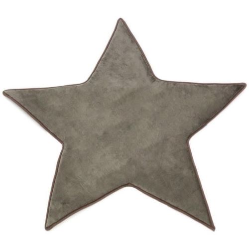FLANELLE Tapis Etoile 90x90 cm Taupe