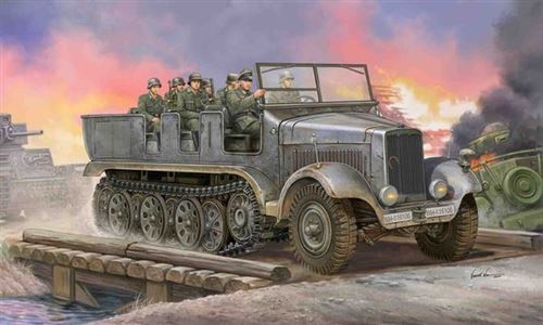 Maquette Trumpeter SD.KFZ.6 HALBKETTENZUGMASCHINE- 1/35 - Maquette mi