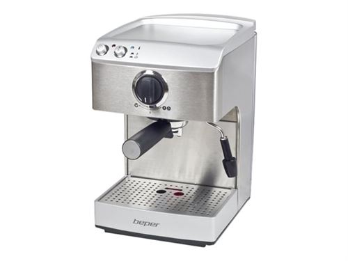 Beper 90521 machine expresso classique - 1250 w - argent