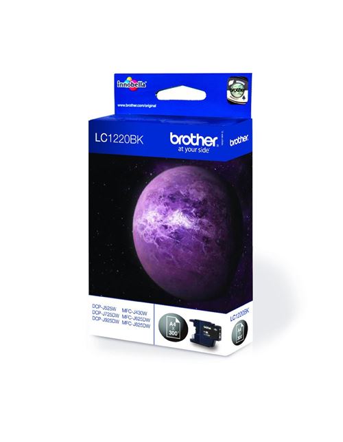 Brother LC1220BKBP - zwart - origineel - inktcartridge