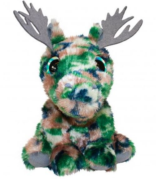 Lumo Stars peluche Lumo Moose Helge vert / brun 15 cm