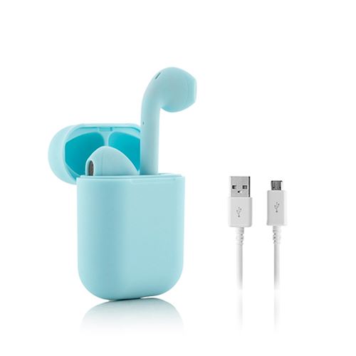 SHOP-STORY - NOVAPODS : Écouteurs Sans Fil à Charge Magnétique Bleu