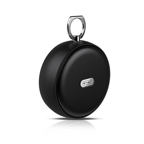 V-TAC VT-6211-BK Enceinte Bluetooth - Clip - Noir - 4W - 800mAh