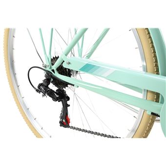 Velo De Ville Femme 28 Cantaloupe Vert Avec Panier Tc 48 Cm Dacapo Velos Achat Prix Fnac