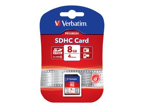 Verbatim - carte mémoire flash - 8 Go - SDHC
