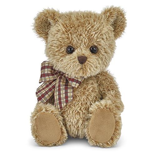 Bearington Shaggy Plush Stuffed Animal Brown Teddy Bear, 12