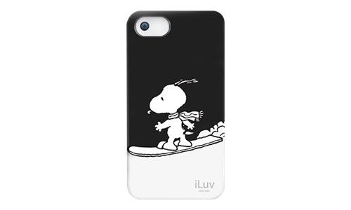 iLuv Snoopy Sport Series iCA7H383 - Hardcase voor mobiele telefoon - zwart - voor Apple iPhone 5