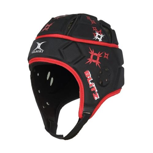 GILBERT Casque de rugby Attack Blitz - Homme - Noir