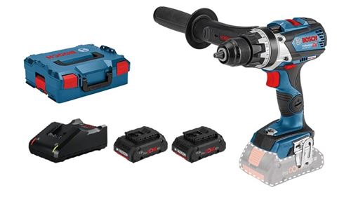 Perceuse, Visseuse Bosch Perceuse Visseuse Gsr 18V-110 C Bosch 2 Batt.4.0 Ah + L-Boxx - 06019G010A