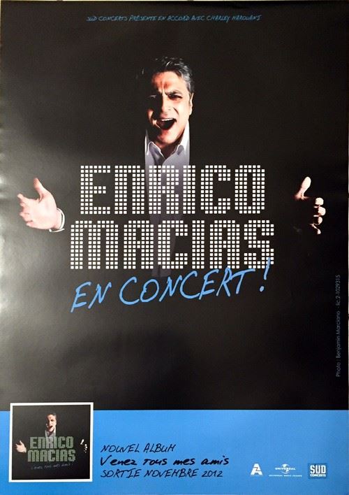 Enrico MACIAS - 40x60 cm - AFFICHE / POSTER