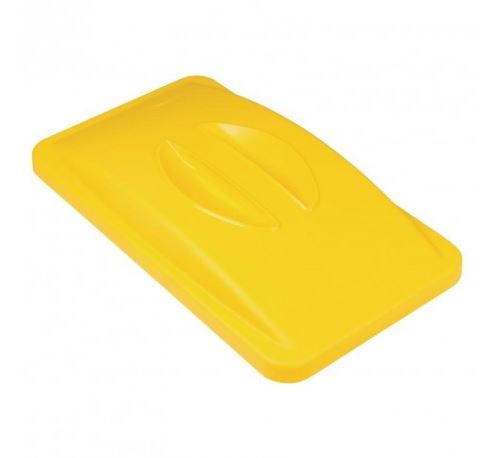 Couvercle jaune à poignée