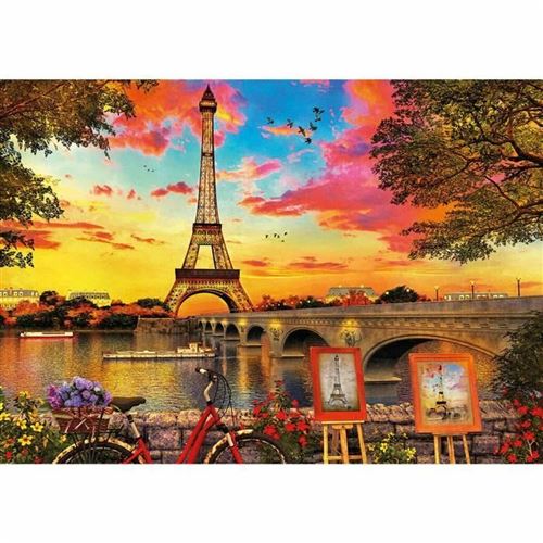 Educa - Puzzle - Coucher De Soleil A Paris - 3000 Pièces - Image 4