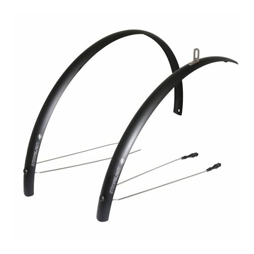 Garde boue city-vtc tringles 28'' stronglight alu r'light 41mm noir mat (paire)
