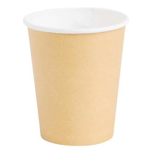 Gobelets boissons chaudes marron 230mlx1000