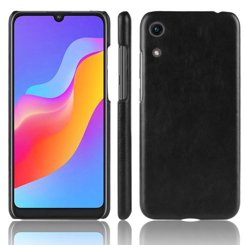 Etui en PU litchi noir pour votre Huawei Honor 8A