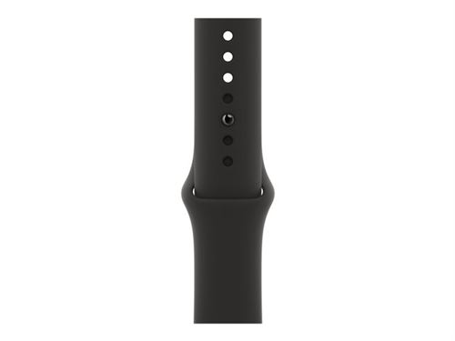 Apple Watch Series 6 GPS 44mm boitier aluminium gris sideral avec bracelet sport noir Apple Watch Achat prix fnac