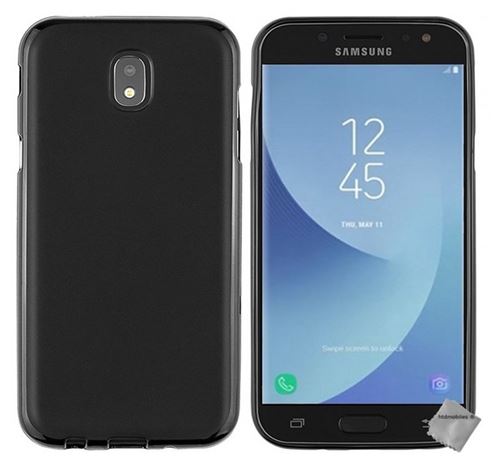 Housse etui coque pochette silicone gel fine pour Samsung Galaxy J5 (2017) + film ecran - NOIR - htdmobiles