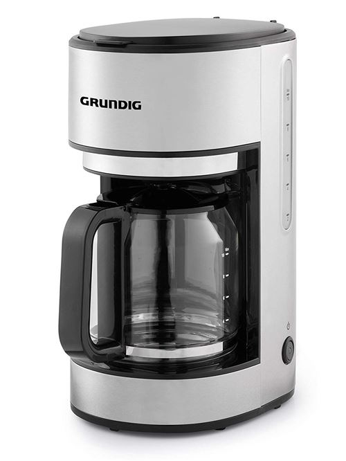 Grundig KM5620 Machine à café en acier inoxydable 1000 W 10 tasses 1,25 l 1000 Noir