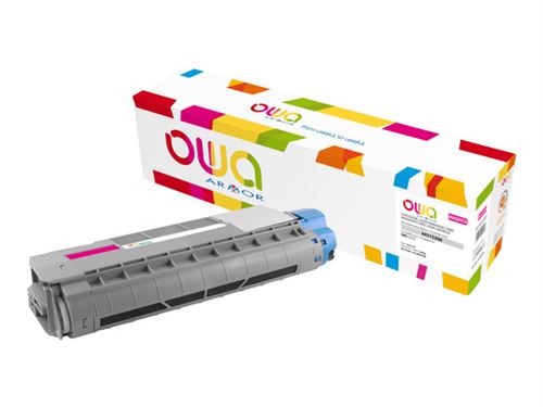 Toner laser magenta armor compatible 44315306 pour imprimante laser - capacité 6000 pages k15981ow