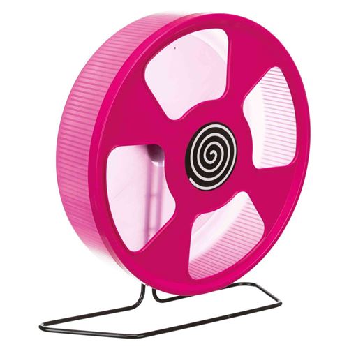 Roue d'exercice pour Hamster, diamètre : 28 cm, coloris aléatoire - Trixie - TR-61011