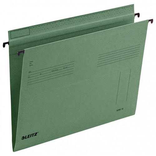 leitz leitz serie 18 hängemappe, a4, seitlich offen, grün noir